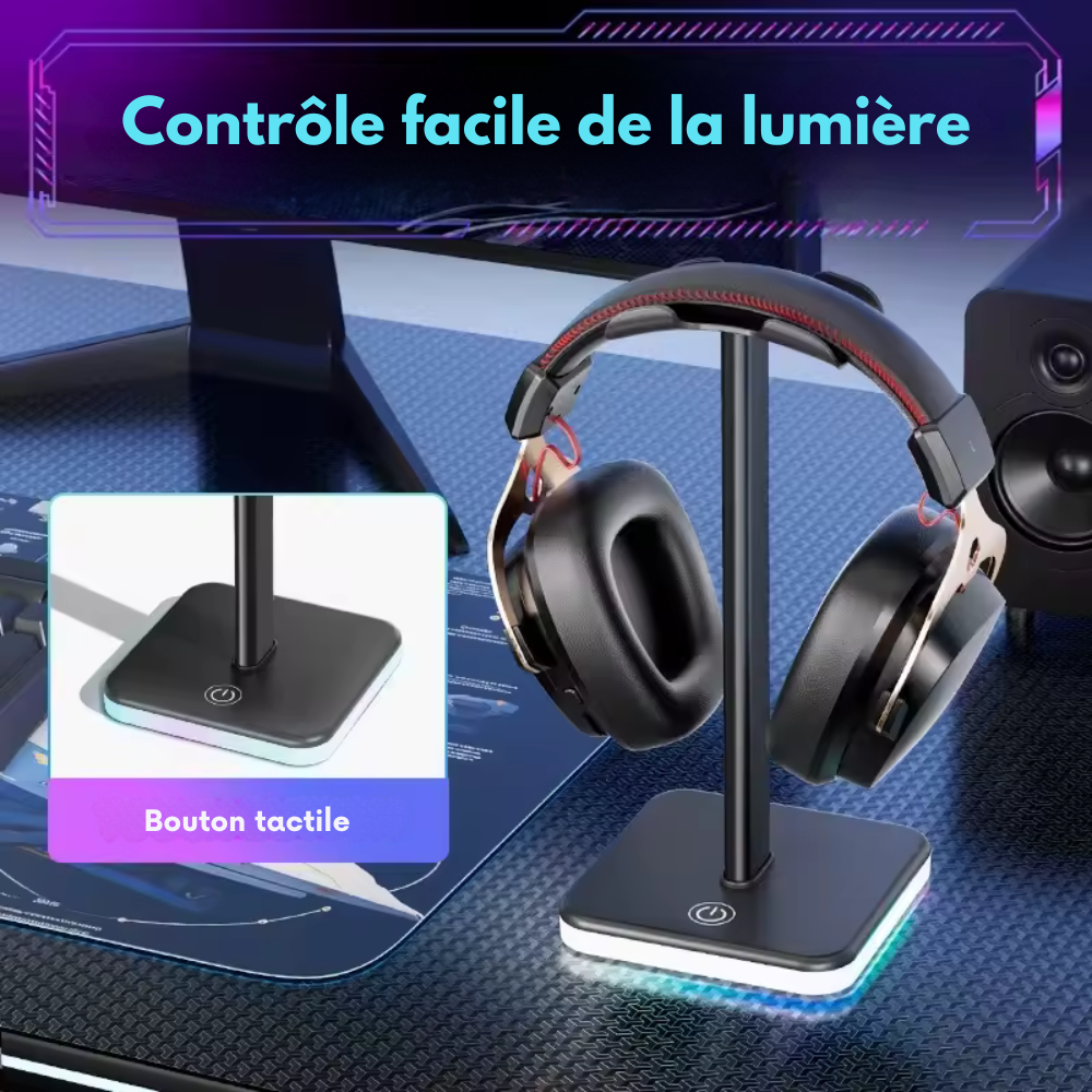 Support casque RGB